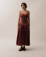 (Pre-Order) Caiji Satin Pouf Dress