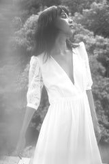 (Pre-Order) Nuoli Lace Puff Sleeve Dress