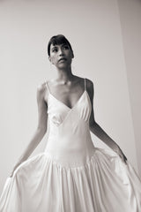 (Pre-Order) Caiji Satin Pouf Dress