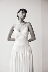 (Pre-Order) Caiji Satin Pouf Dress