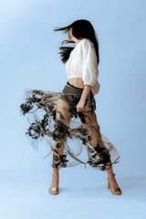 The Naomi Embroidered Sheer Skirt