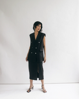 Kai Oversized Shoulder Pad Vest