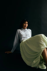 Caroline Button Down Crop Shirt