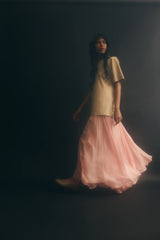 Sandra Silk Georgette Maxi Skirt