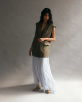 Kai Oversized Shoulder Pad Vest