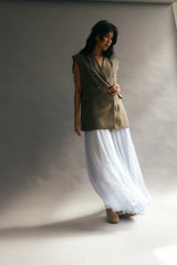 Kai Oversized Shoulder Pad Vest