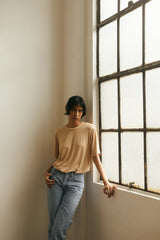 Jessica Bamboo Shoulder Pad T-Shirt